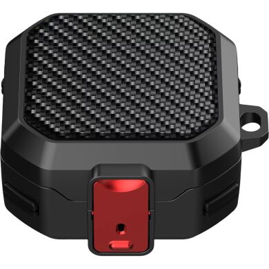 Защитный чехол Deexe Lock Design для Samsung Galaxy Buds 4 / Buds 4 Pro - Red / Black