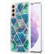 Защитный чехол Deexe Marble Pattern Samsung Galaxy S21 Plus (G996) - Dark Turquoise. Фото 1 из 4