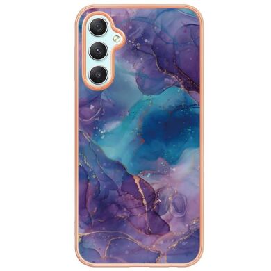 Защитный чехол Deexe Marble Style для Samsung Galaxy A24 (A245) - Purple