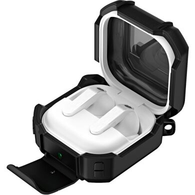 Защитный чехол Deexe Orbit Shield для Samsung Galaxy Buds 4 / Buds 4 Pro - Black