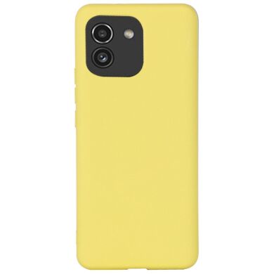 Защитный чехол Deexe Silicone Case для Samsung Galaxy A03 (A035) - Yellow