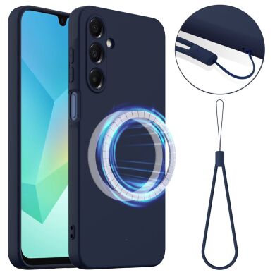 Захисний чохол Deexe Silicone Case with MagSafe для Samsung Galaxy A27 (A276) - Dark Blue