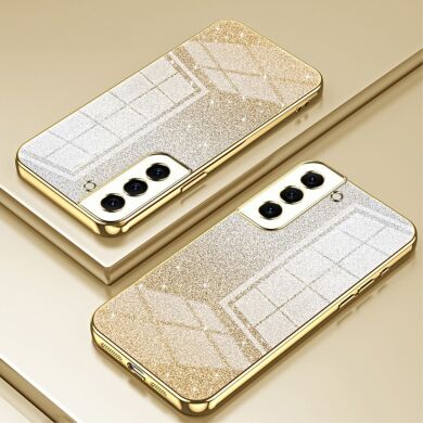 Защитный чехол Deexe Sparkles Cover для Samsung Galaxy S22 (S901) - Gold