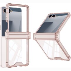 Защитный чехол GKK Airbag Clear Case для Samsung Galaxy Flip 8 - Transparent Pink