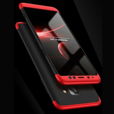 Захисний чохол GKK Double Dip Case для Samsung Galaxy A8 (A530) - Black / Red