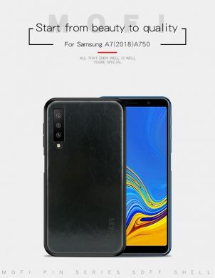 Защитный чехол MOFI Leather Cover для Samsung Galaxy A7 2018 (A750) - Brown