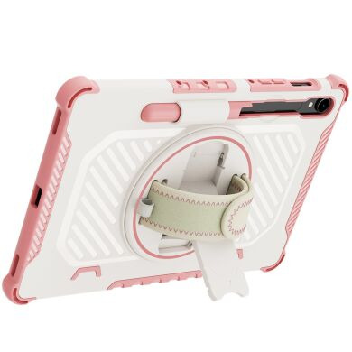 Защитный чехол Reframe Kickstand Strap для Samsung Galaxy Tab S7 / S8 / S9 / S9 FE (T870/T875/X700/X706/X710/X716/X510) - Pink