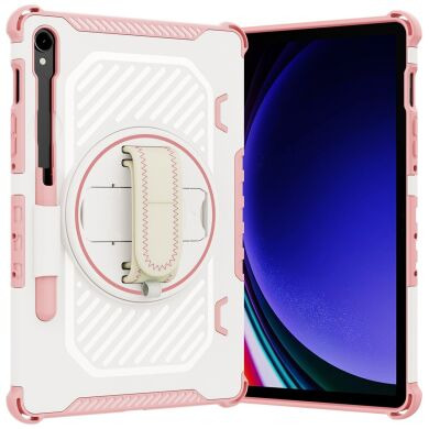 Защитный чехол Reframe Kickstand Strap для Samsung Galaxy Tab S7 / S8 / S9 / S9 FE (T870/T875/X700/X706/X710/X716/X510) - Pink