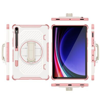 Защитный чехол Reframe Kickstand Strap для Samsung Galaxy Tab S7 / S8 / S9 / S9 FE (T870/T875/X700/X706/X710/X716/X510) - Pink