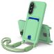 Защитный чехол Reframe Silicone Holder для Samsung Galaxy A27 (A276) - Green. Фото 1 из 8