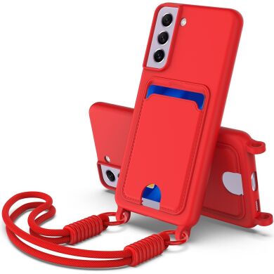 Защитный чехол Reframe Silicone Holder для Samsung Galaxy S21 FE (G990) - Red