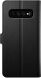 Защитный чехол Spigen (SGP) La Manon Wallet Saffiano для Samsung Galaxy S10 Plus (G975) - Black. Фото 4 из 9