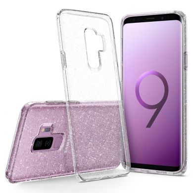 Защитный чехол Spigen SGP Liquid Crystal Glitter для Samsung Galaxy S9+ (G965) - Crystal Quartz