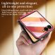 Защитный чехол SULADA Rhombus Leather для Samsung Galaxy Flip 8 - Orange. Фото 4 из 5