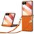Защитный чехол SULADA Rhombus Leather для Samsung Galaxy Flip 8 - Orange