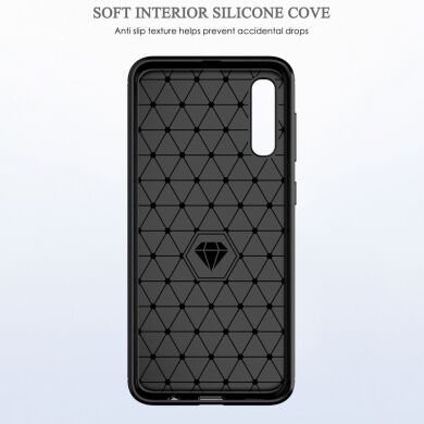 Защитный чехол UniCase Carbon для Samsung Galaxy A50 (A505) / A30s (A307) / A50s - Blue