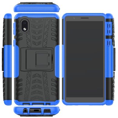 Защитный чехол UniCase Hybrid X для Samsung Galaxy A01 Core (A013) - Black / Blue