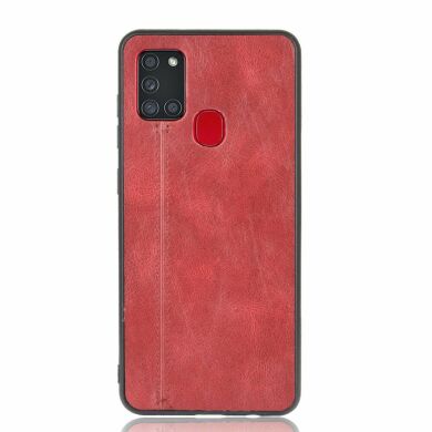 Захисний чохол UniCase Leather Series для Samsung Galaxy A21s (A217) - Red