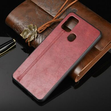Защитный чехол UniCase Leather Series для Samsung Galaxy A21s (A217) - Red