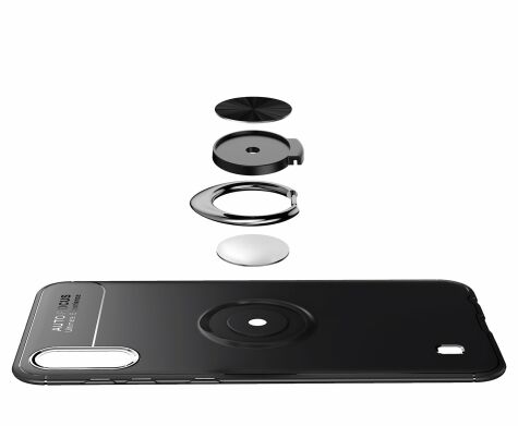 Защитный чехол UniCase Magnetic Ring для Samsung Galaxy M10 (M105) - Black / Blue