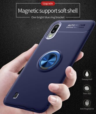 Защитный чехол UniCase Magnetic Ring для Samsung Galaxy M10 (M105) - Black / Blue