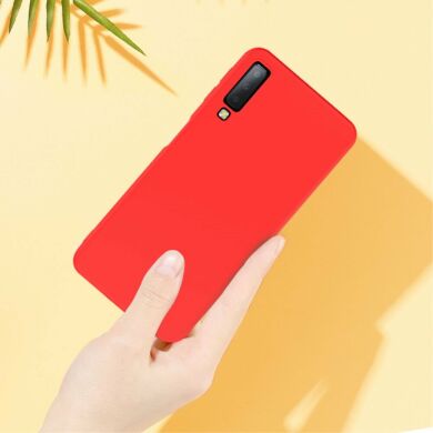 Защитный чехол X-LEVEL Delicate Silicone для Samsung Galaxy A7 2018 (A750) - Red