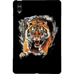 Защитный кейс Deexe Art Style для Samsung Galaxy Tab S12 Plus - Tiger