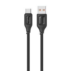 Кабель Usams US-SJ619 USB to Type-C (3A, 1m) - Black