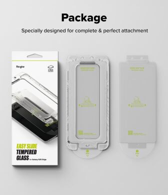 Комплект захисних стекол (2шт) Ringke Easy Slide Tempered Glass для Samsung Galaxy S25 Edge (S937) 8800293854470