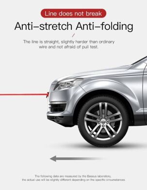 Кабель Baseus Cafule USB to Type-C (3A, 2m) CATKLF-CG1 - Black / Grey