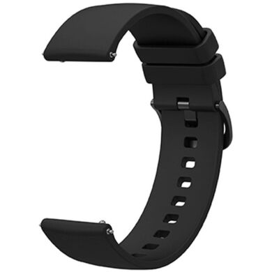 Ремешок Deexe Soft Silicone для часов с шириной крепления 18 мм - Black