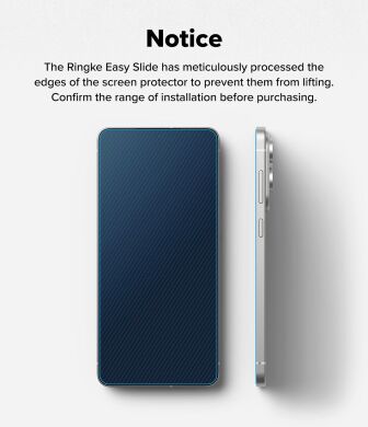 Комплект захисних стекол (2шт) Ringke Easy Slide Tempered Glass для Samsung Galaxy S25 Edge (S937) 8800293854470