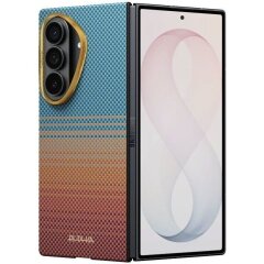 Ультратонкий чехол Pitaka Edge Case California Dream (FF) для Samsung Galaxy Fold 8 Ultra (FSFOLD8) - Cyan / Orange