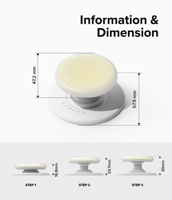 Тримач для смартфона Ringke Tok Magnetic (8809961781810) - Ice Yellow