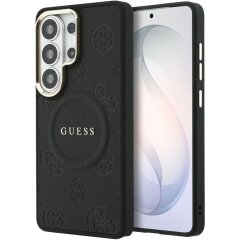 Защитный чехол Guess Saffiano Peony Embossed Ring MagSafe для Samsung Galaxy S26 Ultra (S948) GUHMS26LPSAMSECK - Black