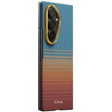 Ультратонкий чехол Pitaka Edge Case California Dream (FF) для Samsung Galaxy Fold 8 Ultra (FSFOLD8) - Cyan / Orange
