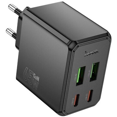 Сетевое зарядное устройство Hoco CS19A PD65W 2C+2U - Black