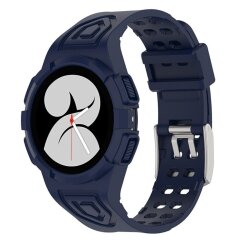 Ремешок Deexe Solid Color для Samsung Galaxy Watch 4 / 5 (40mm) - Deep Space Blue