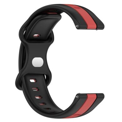 Ремешок Deexe Sport Strap для часов с шириной крепления 22мм - Black / Red