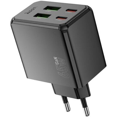 Сетевое зарядное устройство Hoco CS19A PD65W 2C+2U - Black