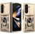 Чехол (PC+TPU) с подставкой Deexe Armor Shield (FF) для Samsung Galaxy Fold 8 Ultra - Gold