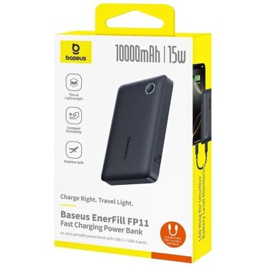 Внешний аккумулятор Baseus EnerFill FP11 15W (10000mAh) P1008210C123-00 - Black
