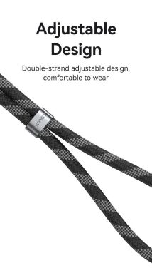 Кабель-ремешок USAMS US-SJ745 Type-C to Type-C (60W, 1.2m) - Black