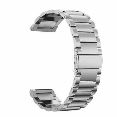 Ремешок Deexe Stainless Steel для часов с шириной крепления 22мм - Silver