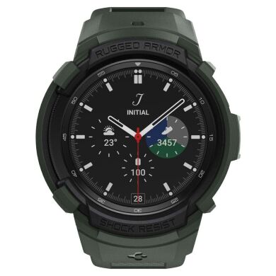 Защитный чехол Spigen (SGP) Rugged Armor Pro (FW) для Samsung Galaxy Watch 4 Classic (46mm) - Military Green