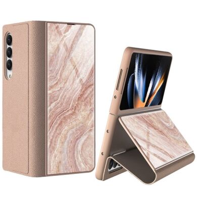 Защитный чехол GKK Marble Series для Samsung Galaxy Fold 4 - Marble Pattern 06