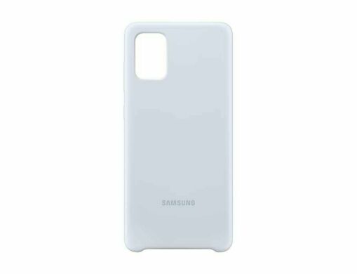 Силиконовый чехол Silicone Cover для Samsung Galaxy A71 (A715) EF-PA715TSEGRU - Silver