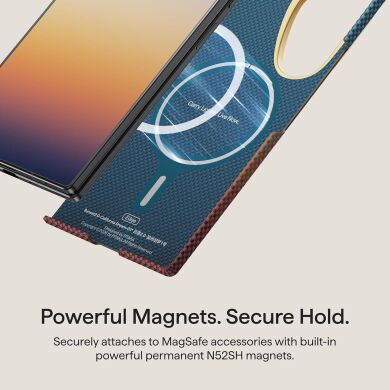 Ультратонкий чехол Pitaka Edge Case California Dream (FF) для Samsung Galaxy Fold 8 Ultra (FSFOLD8) - Cyan / Orange