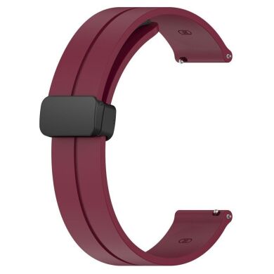 Ремінець Deexe Magnetic Braselet для годинників з шириною кріплення 22 мм - Wine Red