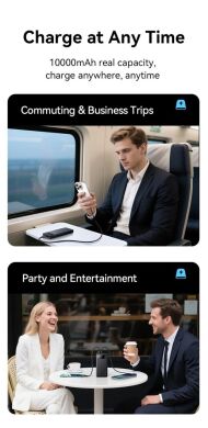 Зовнішній акумулятор Usams CD249 PD20W (10000mAh) - White